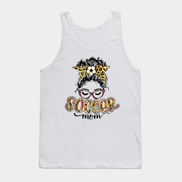 Soccer Mom - Soccer Mom Life Leopard Tank Top by Wonder man 